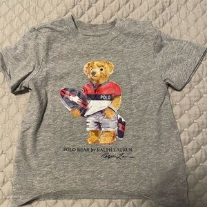 Ralph Lauren Gray Polo Bear T-Shirt